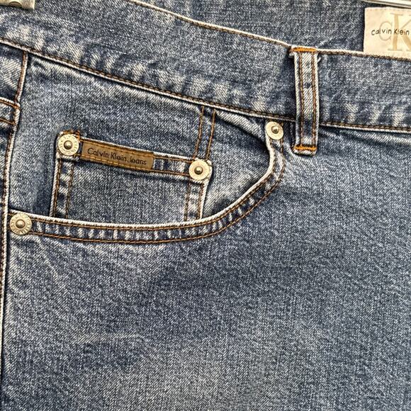 Calvin Klein Vintage 90s Bootcut Denim Blue Jeans Women 14 - Picture 5 of 9
